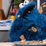 Cookie Monster crumbs template