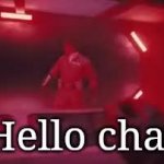 Hello chat in space with markiplier meme