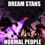 twitter | DREAM STANS; NORMAL PEOPLE | image tagged in witherstorm | made w/ Imgflip meme maker