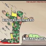 Kindergartners vs. Texas cops meme