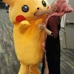 Pikachu Choking Woman Meme