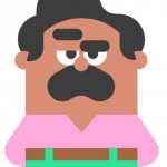 Duolingo man eyebrow raise template
