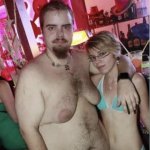 Man and woman, one of them has tits