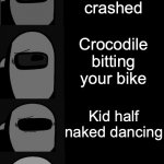 Stupid people that do this: | Driving a bike outside; Driving a bike inside; Bike crashed; Corvette crashed; Crocodile bitting your bike; Kid half naked dancing; Shooting from a horse; Nice song but then it changes to fnaf; Middle fingering in front of a tied man; Dogs in the military | image tagged in among us becoming uncanny,ur acting kinda sus,among us,uncanny | made w/ Imgflip meme maker