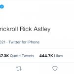 Nice | I’m going to rickroll Rick Astley | image tagged in elon musk blank tweet,lol | made w/ Imgflip meme maker