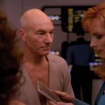 Jean Luc Picard and Beverly Crusher Breadwinning Wife