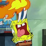 Spongebob Burning Eyes meme