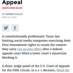 Texas Free speech law
