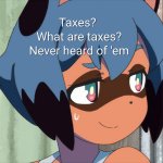 Michiru Kagemori - Taxes meme