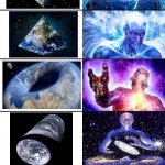 What is Earth Really Shaped Like, you Asked? | image tagged in expanded expanding brain but with pre set-up textboxes,flat earth,earth-chan,minecraft,dinosaur earth,donut earth | made w/ Imgflip meme maker