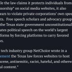Texas free speech law