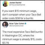 Conservative minimum wage hypocrisy meme