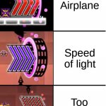 too fest | Airplane; Speed of light; Too Fest fnf | image tagged in 4x speed 5x speed 6x speed | made w/ Imgflip meme maker