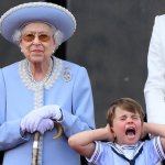 Prince Louis and the Queen meme
