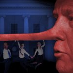 Donald Pinocchio Trump, the Lyingest Liar that ever Lied meme