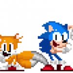 Sonic and Tails Dancing GIF Template