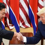 Kim Jong-un Donald Trump handie handshake bow down