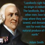 Conservative Party Adam Smith quote meme