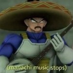Mariachi music stops