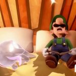 Luigi Falling Asleep GIF Template