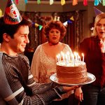 Michael with Birthday Cake