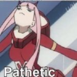 zero two pathetic