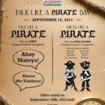 Free Krispy Kreme doughnut on 19 September on Talk Like A Pirate