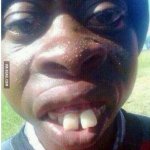 Black guy with teeth