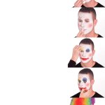 Clown Make up 7 Step meme