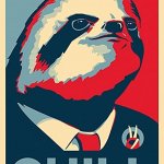 Sloth chill poster meme