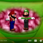 Mario and Luigi t-posing in Bowser meme