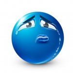 Sad blue guy