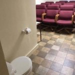 Toilet In Front Of Seats