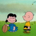 Lucy and Charlie Brown Football Psyche
