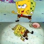 Spongebob Fighting Meme meme