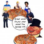 Capitalist pizza pig