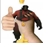 Pyro thumbs up meme