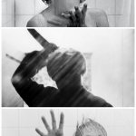 Psycho shower 3 panel