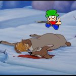 bambi kills bambi's mom | image tagged in bambi's mother's death,dave and bambi,bambi | made w/ Imgflip meme maker