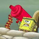 Spongebob with a Condiment Gun