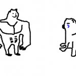 Buff Doge vs. Cheems MS Paint meme
