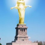 Kylie golden statue