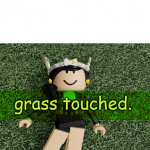 ineta_playz touches grass meme