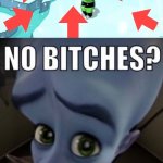 Omg, they added you to Ben 10! | image tagged in no bitches megamind,no bitches,megamind,megamind peeking,ben 10,ditto | made w/ Imgflip meme maker