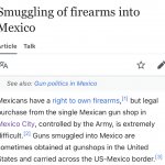 Smuggling of firearms into Mexico