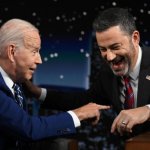 Joe Biden and Jimmy Kimmel