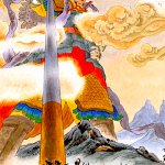 Sun Wukong and his staff