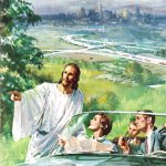 Jesus guiding the way