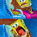 spongebob yelling at squidward