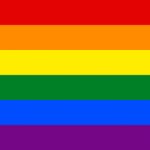 Rainbow Pride flag 6-stripe standard template